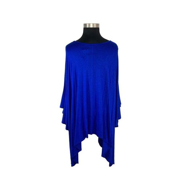 Dare 2b Stylish OS Plus Blue Tunic Top Lagenlook Flared Half Sleeve - Picture 5 of 7
